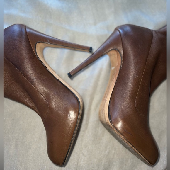 Brian Atwood leather booties brown - Picture 3 of 3